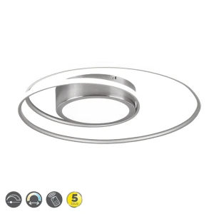 YAVA Nikiel mat LED DIM PILOT 56W 2700-6000K Lampa sufitowa Trio 672310207