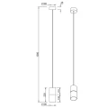 Lampa wisząca ROBIN Czarny mat E27 Trio 310600101 | 4017807504453 noxbox lampynox www.lampynox.pl