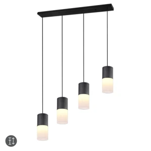 ROBIN Czarny mat 4xE27 Lampa wisząca