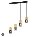 Lampa wisząca ROBIN Mosiądz mat 4xE27 Trio 310600454 | 4017807507515 noxbox lampynox www.lampynox.pl
