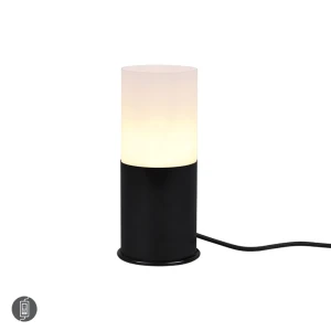 ROBIN Czarny mat E27 Lampka stołowa