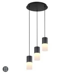 ROBIN Czarny mat 3xE27 Lampa wisząca