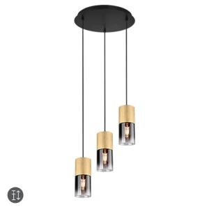 ROBIN Mosiądz mat 3xE27 Lampa wisząca