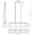 Lampa wisząca VITO Czarny mat 4xE27 RL R30194032 | 4017807503135 noxbox lampynox www.lampynox.pl
