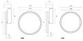 Lampa sufitowa LUCENA SM czarny Ø 17,7cm LED 12W 3000K CRI>90 Oxyled 894811 | 5908274894811 noxbox lampynox www.lampynox.pl