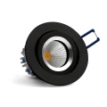Oczko sufitowe LARSI L SLIM czarny Ø 8,2cm LED 6W 4000K barwa biała Oxyled 459772 | 5902701459772 noxbox lampynox www.lampynox.pl