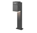 Lampa ogrodowa stojąca AVON czujnik PIR antracyt wys. 50cm. LED 7W 3000K IP54 Regulowana głowica Trio 570669142 | 4017807529180 noxbox lampynox www.lampynox.pl