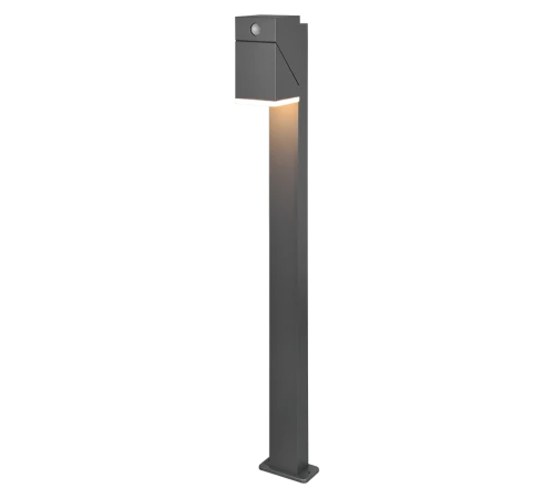 Lampa ogrodowa stojąca AVON czujnik PIR antracyt wys. 1m. LED 7W 3000K IP54 Regulowana głowica Trio 470669142 | 4017807529203 noxbox lampynox www.lampynox.pl