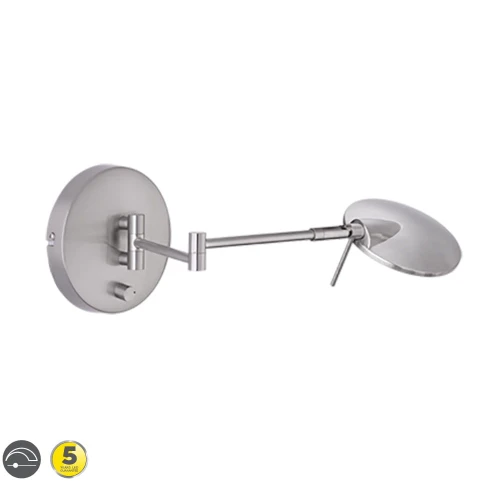 Kinkiet ścienny KAZAN Nikiel mat LED 8W 3000K Trio 274770107 | 4017807390049 noxbox lampynox www.lampynox.pl