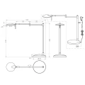 Lampka stołowa KAZAN Nikiel mat  LED 8W 3000K ściemnialna Trio 574790107 | 4017807390063 noxbox lampynox www.lampynox.pl