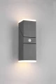 Kinkiet zewnętrzny AVON antracyt czujnik PIR góra-dół LED 2x7W 3000K IP54 Regulowana głowica Trio 270669242 | 4017807529166 noxbox lampynox www.lampynox.pl