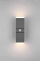 Kinkiet zewnętrzny AVON antracyt czujnik PIR góra-dół LED 2x7W 3000K IP54 Regulowana głowica Trio 270669242 | 4017807529166 noxbox lampynox www.lampynox.pl