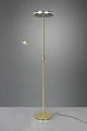 Lampa podłogowa ściemnialana FRANKLIN mosiądz mat LED DIM 35W+6,5W 2700+3200+4000K Trio 426510208 | 4017807525298 noxbox lampynox www.lampynox.pl