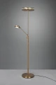 Lampa podłogowa ściemnialana FRANKLIN patyna LED DIM 35W+6,5W 2700+3200+4000K Trio 426510204 | 4017807525281 noxbox lampynox www.lampynox.pl