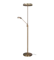 Lampa podłogowa ściemnialana FRANKLIN patyna LED DIM 35W+6,5W 2700+3200+4000K Trio 426510204 | 4017807525281 noxbox lampynox www.lampynox.pl