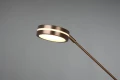 Lampa podłogowa ściemnialana FRANKLIN patyna LED DIM 35W+6,5W 2700+3200+4000K Trio 426510204 | 4017807525281 noxbox lampynox www.lampynox.pl