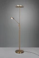 Lampa podłogowa ściemnialana FRANKLIN patyna LED DIM 35W+6,5W 2700+3200+4000K Trio 426510204 | 4017807525281 noxbox lampynox www.lampynox.pl