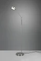 Lampa podłogowa ściemnialana FRANKLIN nikiel mat LED DIM 6,5W 2700+3200+4000K Trio 426510107 | 4017807525335 noxbox lampynox www.lampynox.pl