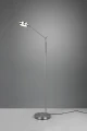 Lampa podłogowa ściemnialana FRANKLIN nikiel mat LED DIM 6,5W 2700+3200+4000K Trio 426510107 | 4017807525335 noxbox lampynox www.lampynox.pl