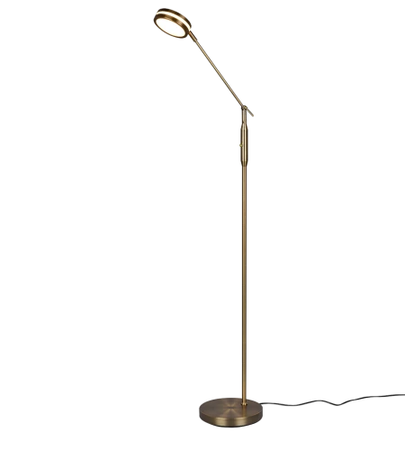 Lampa podłogowa ściemnialana FRANKLIN patyna LED DIM 6,5W 2700+3200+4000K Trio 426510104 | 4017807525342 noxbox lampynox www.lampynox.pl