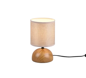 LUCI brąz | beż E14 Lampka stołowa