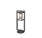 LUNGA antracyt wys. 60cm E27 czujnik zmierzchu on-off IP44 Lampa ogrodowa stojąca