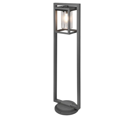 Lampa ogrodowa stojąca LUNGA antracyt wys. 1m E27 czujnik zmierzchu on-off IP44 Trio 412060142 | 4017807529302 noxbox lampynox www.lampynox.pl