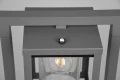 Lampa ogrodowa stojąca LUNGA antracyt wys. 1m E27 czujnik zmierzchu on-off IP44 Trio 412060142 | 4017807529302 noxbox lampynox www.lampynox.pl