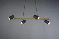 Lampa wisząca regulowana MARLEY złoty | czarny 4xGU10 Trio 302400480 | 4017807523454 noxbox lampynox www.lampynox.pl
