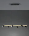 Lampa wisząca regulowana MARLEY złoty | czarny 6xGU10 Trio 302400680 | 4017807523614 noxbox lampynox www.lampynox.pl