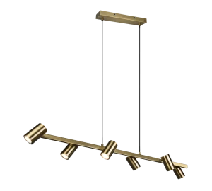 MARLEY patyna 6xGU10 Lampa wisząca regulowana
