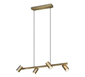 MARLEY patyna 4xGU10 Lampa wisząca regulowana