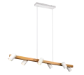 Lampa wisząca regulowana MARLEY biały mat | brąz 6xGU10 Trio 312490631 | 4017807523805 noxbox lampynox www.lampynox.pl