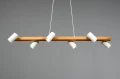 Lampa wisząca regulowana MARLEY biały mat | brąz 6xGU10 Trio 312490631 | 4017807523805 noxbox lampynox www.lampynox.pl