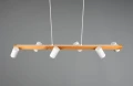 Lampa wisząca regulowana MARLEY biały mat | brąz 6xGU10 Trio 312490631 | 4017807523805 noxbox lampynox www.lampynox.pl