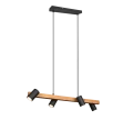 Lampa wisząca regulowana MARLEY czarny mat | brąz 4xGU10 Trio 312490432 | 4017807523720 noxbox lampynox www.lampynox.pl