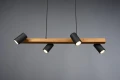Lampa wisząca regulowana MARLEY czarny mat | brąz 4xGU10 Trio 312490432 | 4017807523720 noxbox lampynox www.lampynox.pl