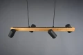 Lampa wisząca regulowana MARLEY czarny mat | brąz 4xGU10 Trio 312490432 | 4017807523720 noxbox lampynox www.lampynox.pl