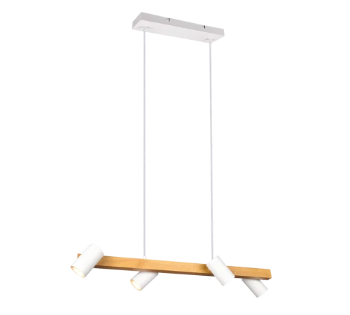 Lampa wisząca regulowana MARLEY biały mat | brąz 4xGU10 Trio 312490431 | 4017807523690 noxbox lampynox www.lampynox.pl