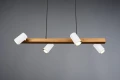 Lampa wisząca regulowana MARLEY biały mat | brąz 4xGU10 Trio 312490431 | 4017807523690 noxbox lampynox www.lampynox.pl