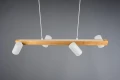 Lampa wisząca regulowana MARLEY biały mat | brąz 4xGU10 Trio 312490431 | 4017807523690 noxbox lampynox www.lampynox.pl