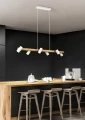 Lampa wisząca regulowana MARLEY biały mat | brąz 4xGU10 Trio 312490431 | 4017807523690 noxbox lampynox www.lampynox.pl