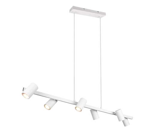 Lampa wisząca regulowana MARLEY biały mat 6xGU10 Trio 302400631 | 4017807523638 noxbox lampynox www.lampynox.pl
