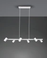 Lampa wisząca regulowana MARLEY biały mat 6xGU10 Trio 302400631 | 4017807523638 noxbox lampynox www.lampynox.pl