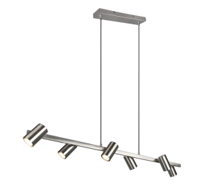 MARLEY nikiel mat 6xGU10 Lampa wisząca regulowana