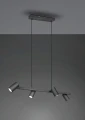 Lampa wisząca regulowana MARLEY czarny mat 4xGU10 Trio 302400432 | 4017807523515 noxbox lampynox www.lampynox.pl