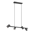 Lampa wisząca regulowana MARLEY czarny mat 4xGU10 Trio 302400432 | 4017807523515 noxbox lampynox www.lampynox.pl