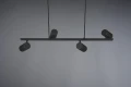 Lampa wisząca regulowana MARLEY czarny mat 4xGU10 Trio 302400432 | 4017807523515 noxbox lampynox www.lampynox.pl