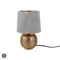 Lampka stołowa SOPHIA POPIELATO ZŁOTA SZRO ZŁOTA RL R50821011 LAMPYNOX NOXBOX.PL