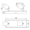 Spot VANNES Biały mat 2xE27 RL R80182031 | 4017807489057 noxbox lampynox www.lampynox.pl